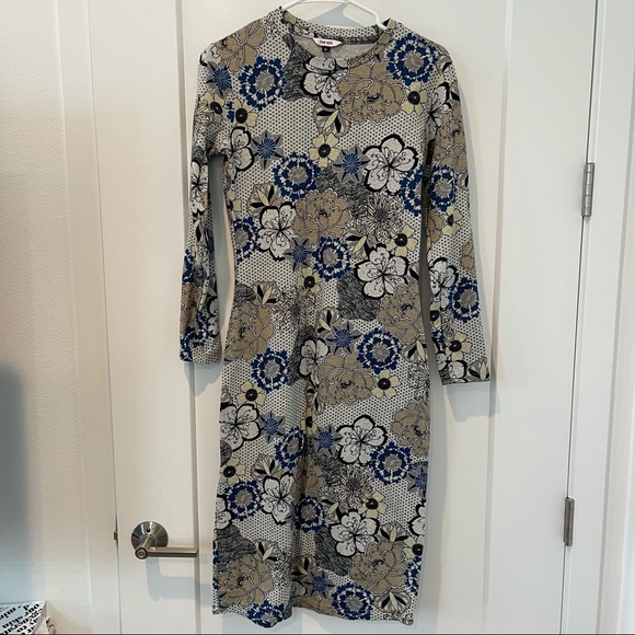 The Kit Midi Tee Dress in Pop Floral sz S - Picture 2 of 3